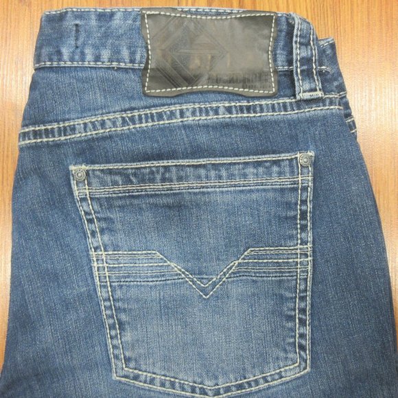 36x32 ROCK & ROLL COWBOY PISTOL/ REGULAR STRAIGHT FIT COTTON JEANS 36W x 32L - Picture 3 of 7